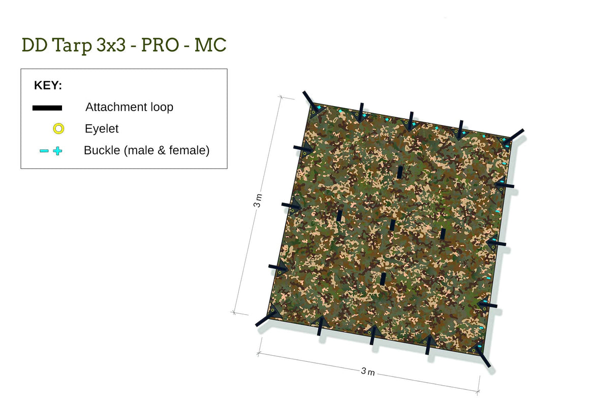 DD Tarp 3x3 - PRO - MC