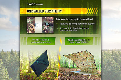 DD Tarp 3x3 - PRO - Olive Green