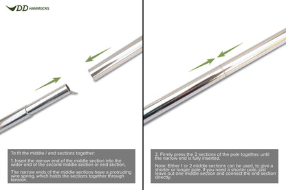 DD Tarp Pole - 2.2m (x2)