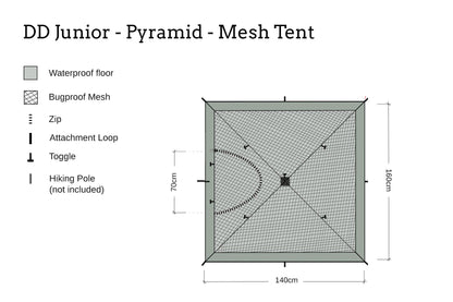 DD Junior - Pyramid Mesh Tent