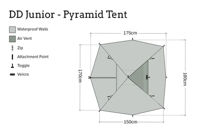 DD Junior - Pyramid Tent (SuperLight)