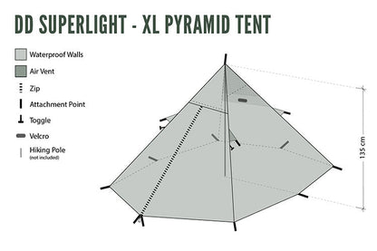 DD SuperLight - XL - Pyramid Tent